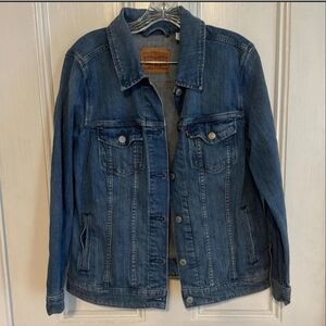 Levis Jean Jacket Vintage Y2k Womens 1X Cotton Denim Preppy Trucker Grunge